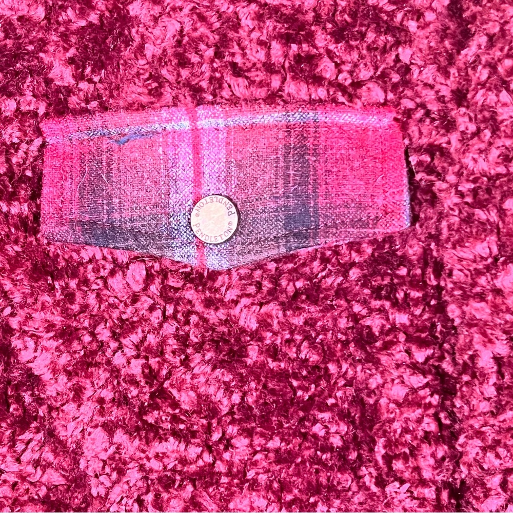 Pendleton Fuzzy Sherpa Teddy Full Zip Jacket Swea… - image 5